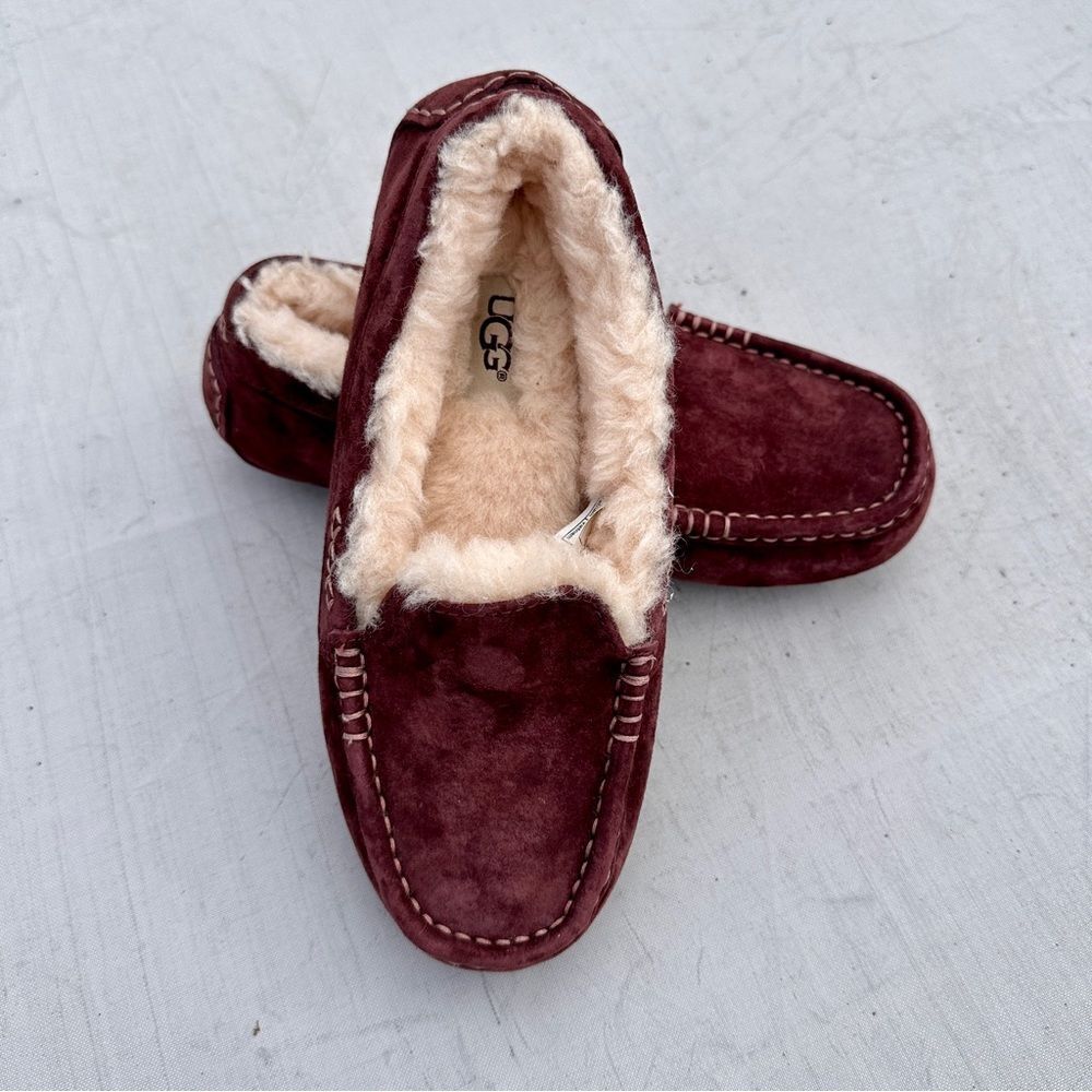 UGG moccasin fur-lined slippers Purple